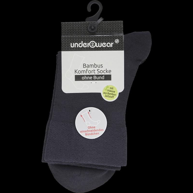 under2wear Socken ohne Bund schwarz mit Bambus Gr. 43/46 | rossmann.de