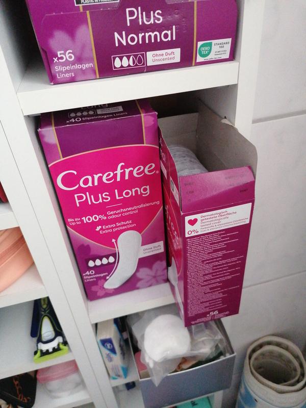 Carefree Slipeinlagen Cotton Feel Normal – Atmungsaktiv, Mit Frischeduft, Ultraweich Wie Baumwolle – 56 Stück