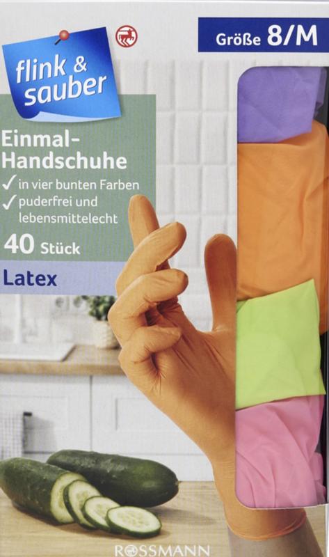 flink & sauber Einmal-Handschuhe Nitril bunt Gr. M online kaufen | rossmann .de