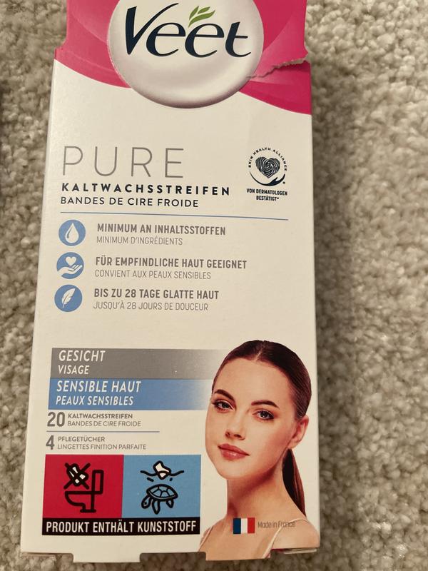 Pure Kaltwachsstreifen kaufen online Sensible Gesicht Veet Haut