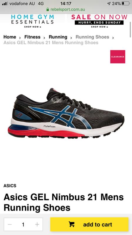 asics gel nimbus mens clearance