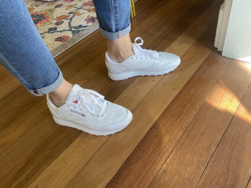 reebok classic womens white leather