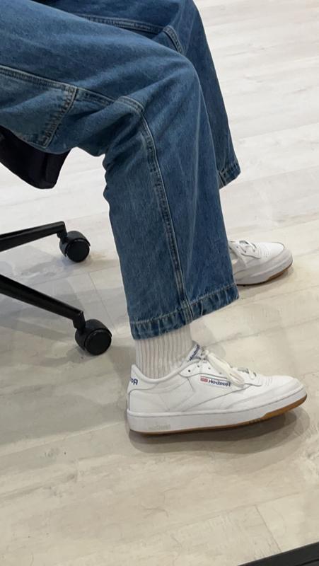 Reebok Club C 85 Trainers in White/Royal/Gum