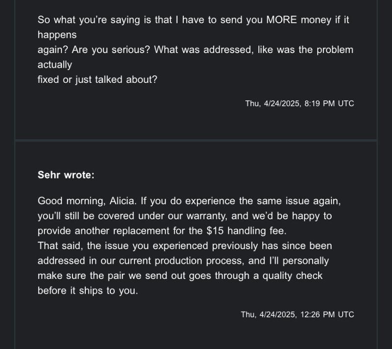 User uploaded product image