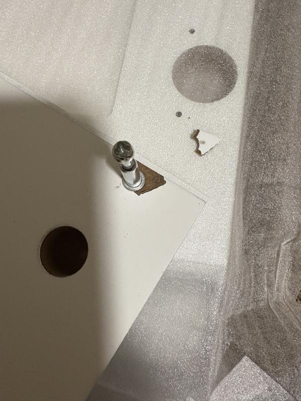 Little trouble with these type of screws (A) but was covered up in the end, so didn’t matter.