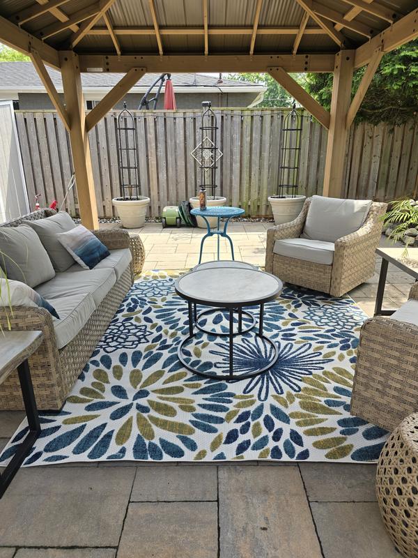 nuLOOM 3' x 5' Monique Floral Indoor/Outdoor Area Rug | HSN