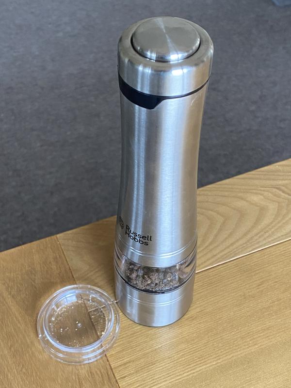 Yumsaki＠Russell Hobbs Salt & Pepper Russell Hobbs Electric Rock Salt and Pepper Grinder, Salt and