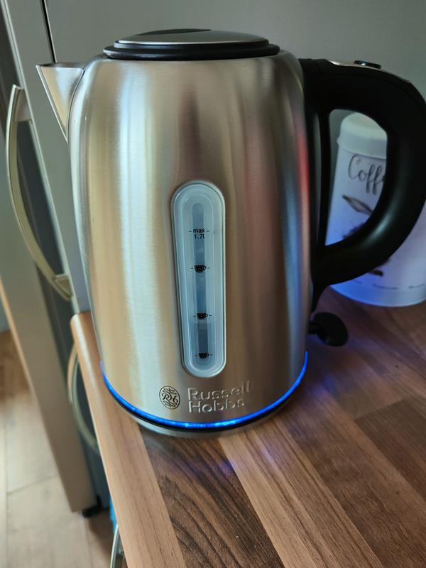 Russell Hobbs 20460 Buckingham Quiet Boil 1.7 L 3000 W Kettle Brushed  Stainless Steel Silver 220 VOLTS NOT FOR USA