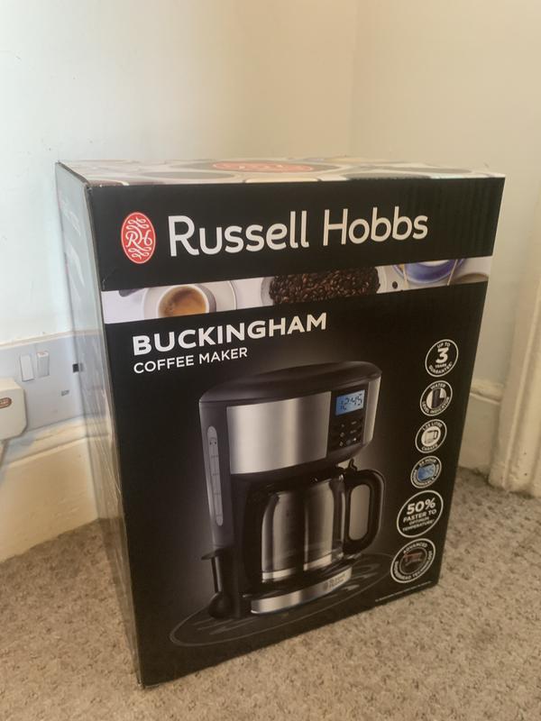 Russell Hobbs Buckingham 1.25 L Filter Coffee Machine 20680 - Black and  Silver 220 Volts NOT FOR USA