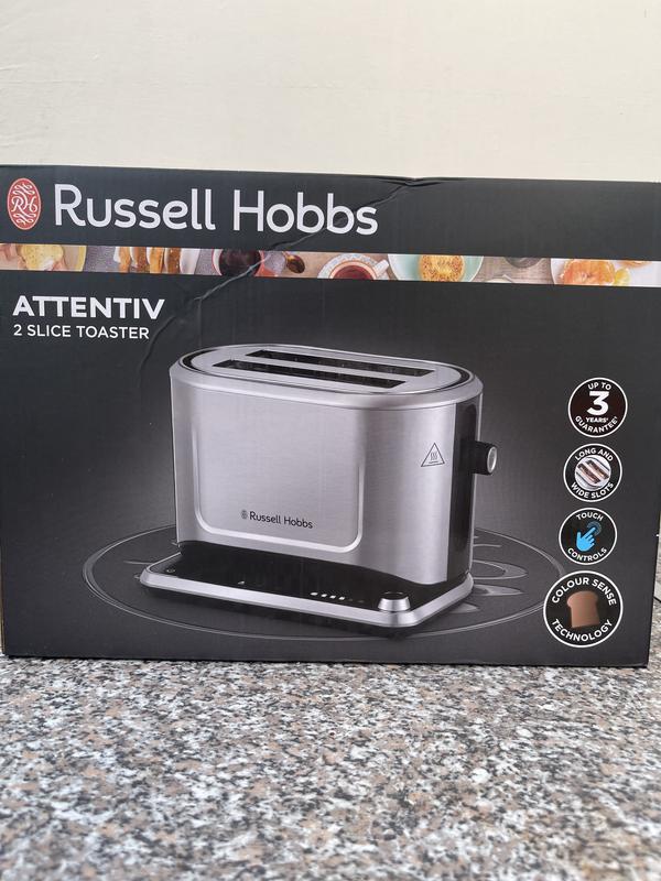 Buy Russell Hobbs Attentiv 2 Slice Silver Toaster 26210, Toasters