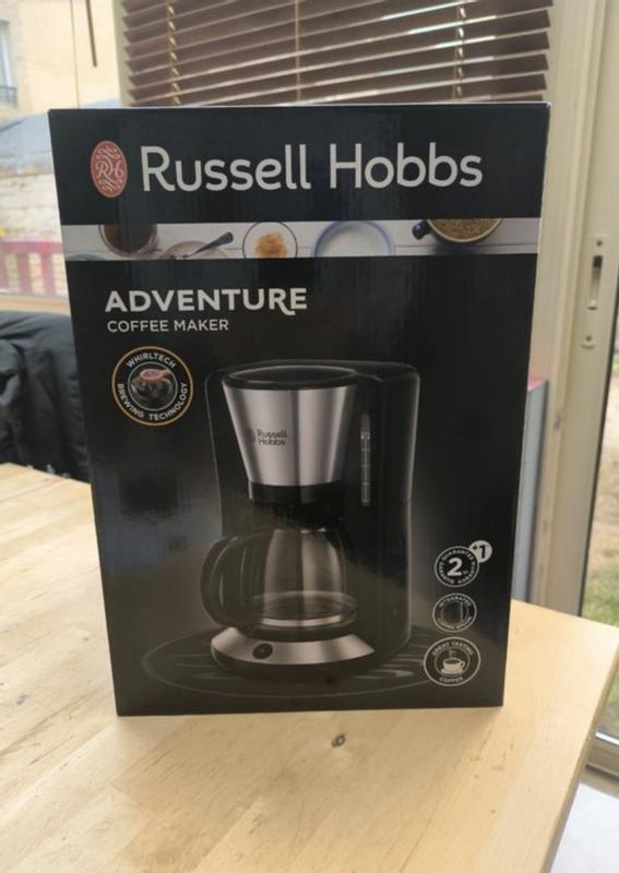 Cafetière Filtre Russell Hobbs Adventure - Technologie WhirlTech, Verseuse Isotherme 1L, 8-12 Tasses, 1100W