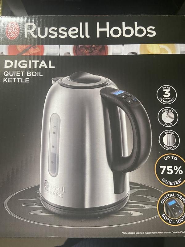 Buy RUSSELL HOBBS Digital Quiet Boil 21040 Jug Kettle - Silver
