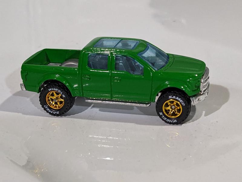 John Deere green on an unfinished custom truck.