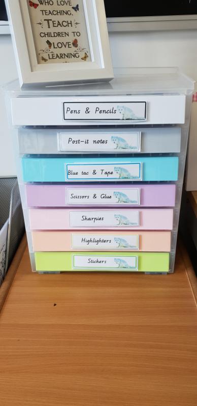 Really Useful Storage Drawer Unit Pastel 8 x 0.8 Litre