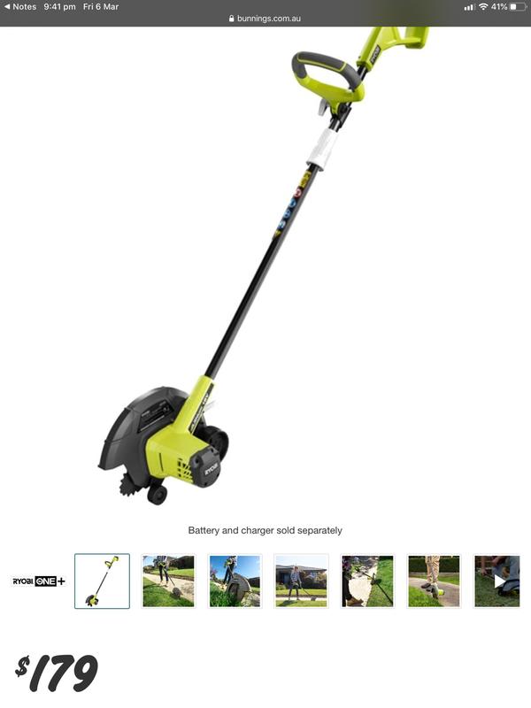 18v ryobi edger