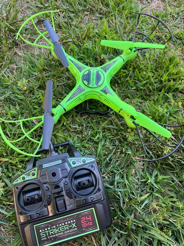Striker Drone World Tech Toys Drone Glow In Striker X Hd Camera