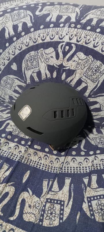 Casco Urban Light OLSSON Antracite – Con Luci LED Anteriori E Posteriori, Regolabile, Omologato EN 1078, Per Skateboard E Bici