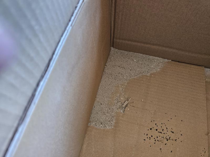 Sand pouring from every crevice.