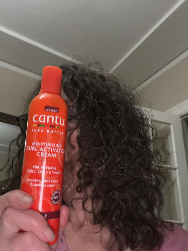 Cantu curl activator on straight outlet hair