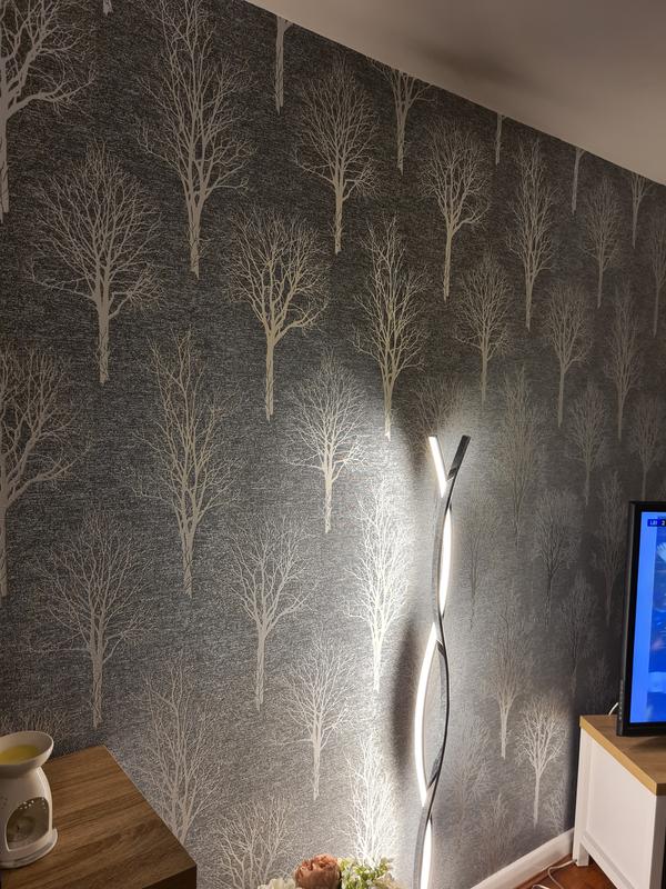 Landscape Charcoal Wallpaper | Grey Wallpaper | Boutique