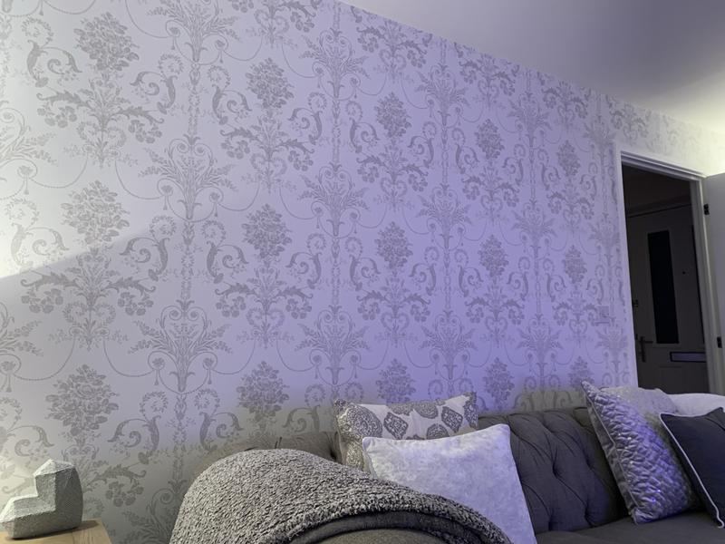 Laura Ashley Josette Dove Grey & White Wallpaper | Wallpaper It