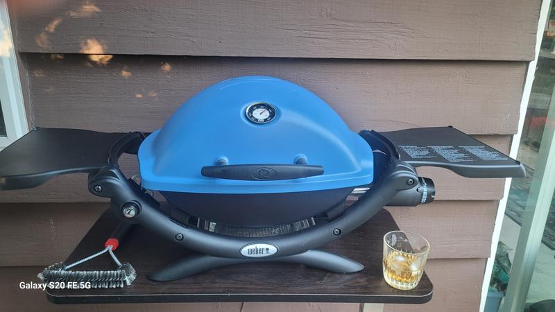 Barbecue A Gas Portatile Weber Q1200 Con Supporto - Griglia In Ghisa Smaltata, 43x32 Cm, Ideale Per Balcone - Foto 7