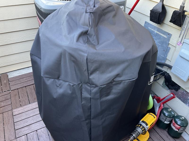 Copertura Per Barbecue Weber Ø57cm - Impermeabile, Anti-UV, Grigio, Per BBQ A Carbone - Foto 4