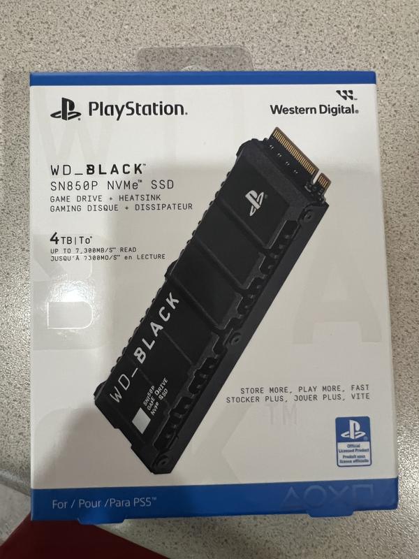 Western Digital WD_BLACK SN850P 4TB PCIe Gen4 NVMe SSD with