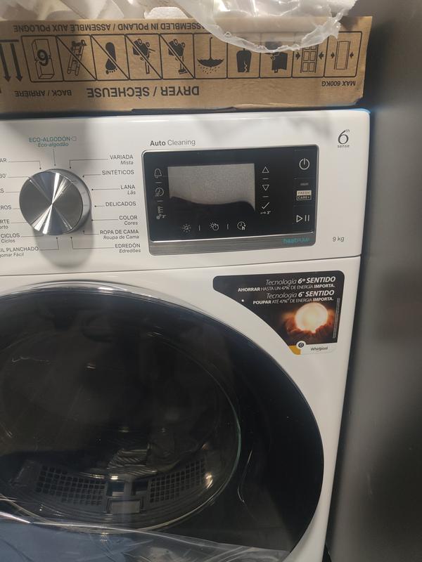 Whirlpool W6 D94WR SPT - Secadora Bomba de Calor 6th SENS 9Kg Clase A+++ ·  Comprar ELECTRODOMÉSTICOS BARATOS en lacasadelelectrodomestico.com