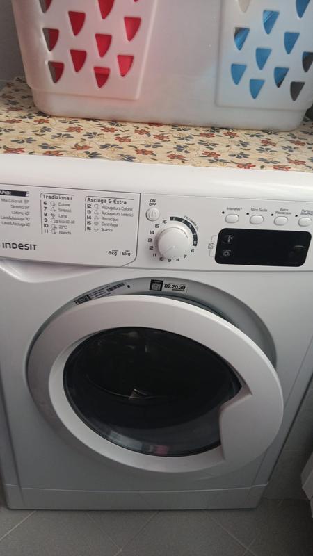 Indesit EWDE 861483 W IT N - Lave-linge 8kg 1400trs/min, Classe D, Blanc - Installation Libre 59.5x53.5x85cm
