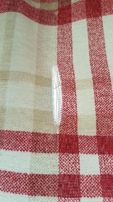 Wilko Red Printed Check Curtains 228 W, Red Checked Curtains Wilko