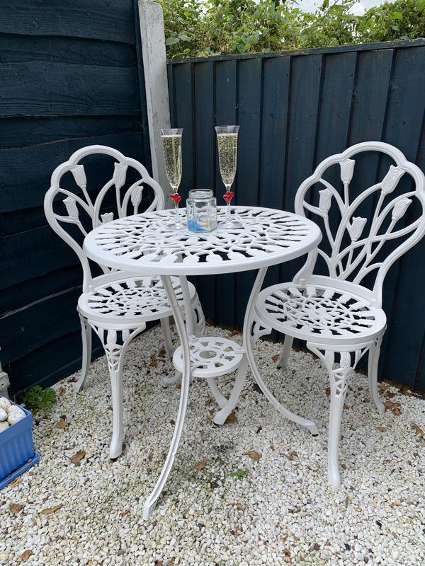 Charles bentley tulip bistro set hot sale