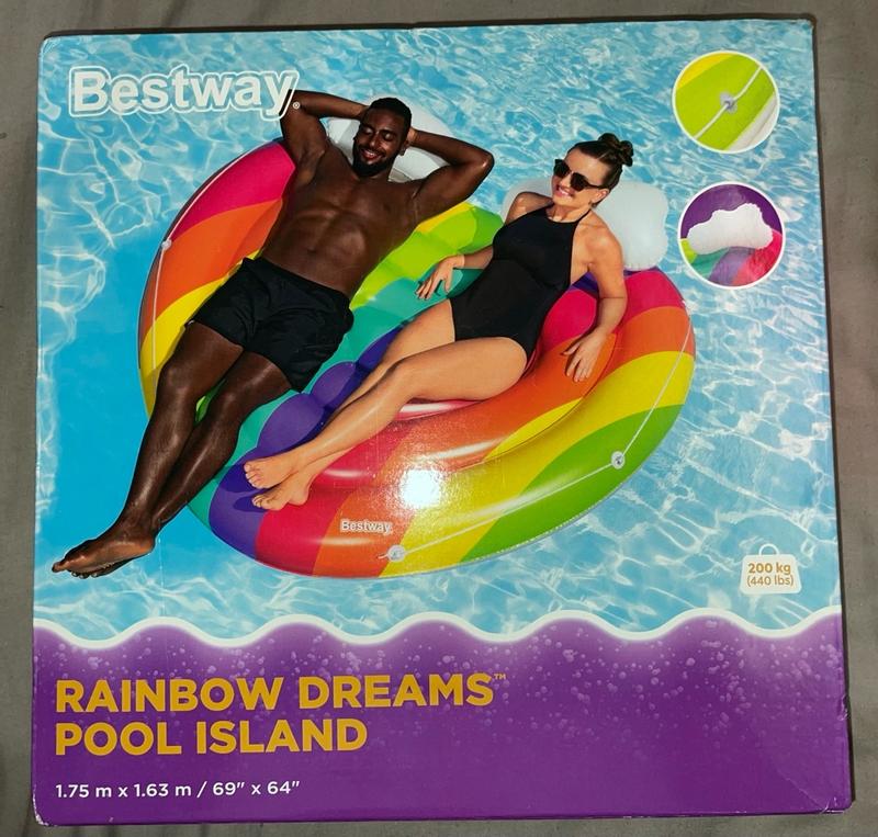 Pool Floaties Fun Island Pool Floats INTEX The Wet Set Y2k Vintage