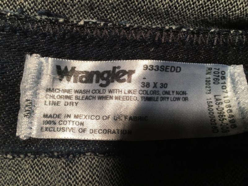 Label on jeans I'm trying to replace
