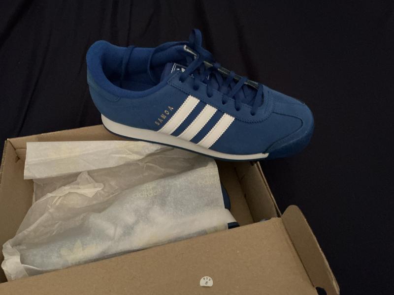 Adidas Samoa | Men's | (Nubuck) Blue/White | ShopWSS