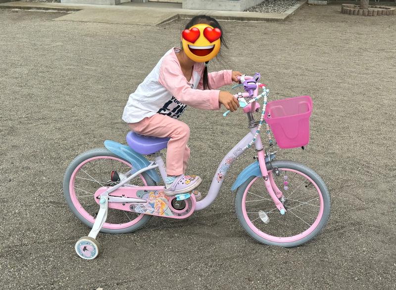 18インチ 身長98～131cm 子供用自転車 ディズニープリンセス ゆめラブS アリエル シンデレラ ラプンツェル 補助輪付き自転車 女の子 カゴ  かわいい ピンク 人気 4歳 5歳 | おもちゃ通販のトイザらス オンラインストア