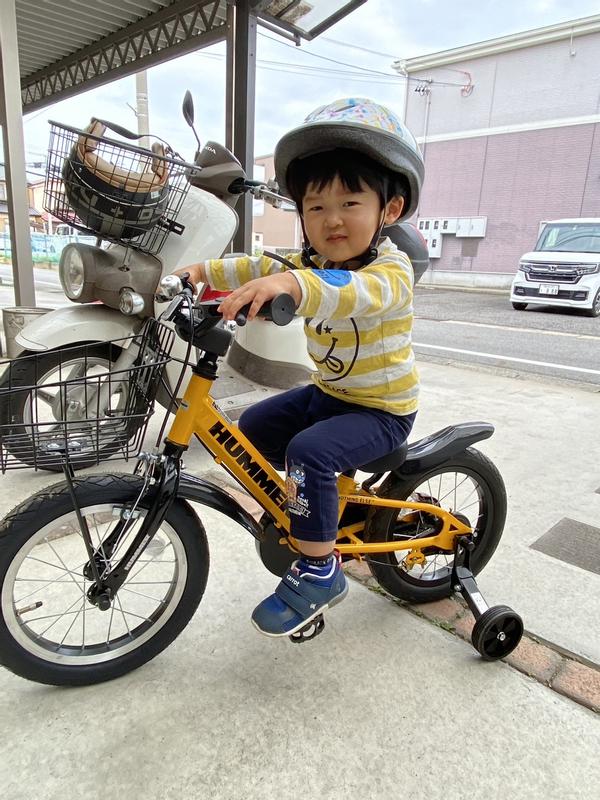 14インチ 身長85～105cm 子供用自転車 ハマーキッズ14-TZ 折りたたみ