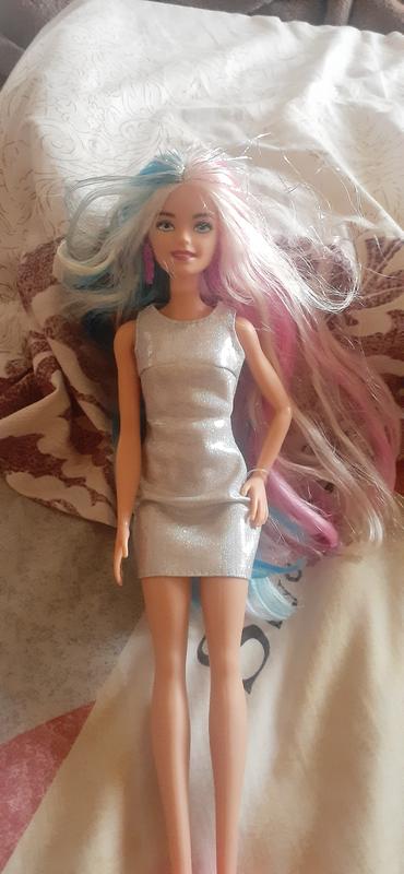 Barbie Fantasy Hair Doll with Mermaid & Unicorn Looks New