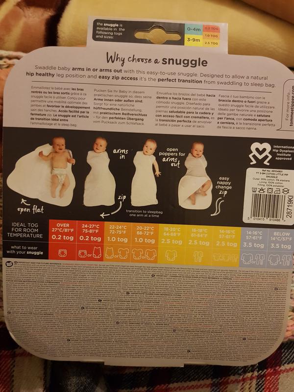 tommee tippee grobag temperature