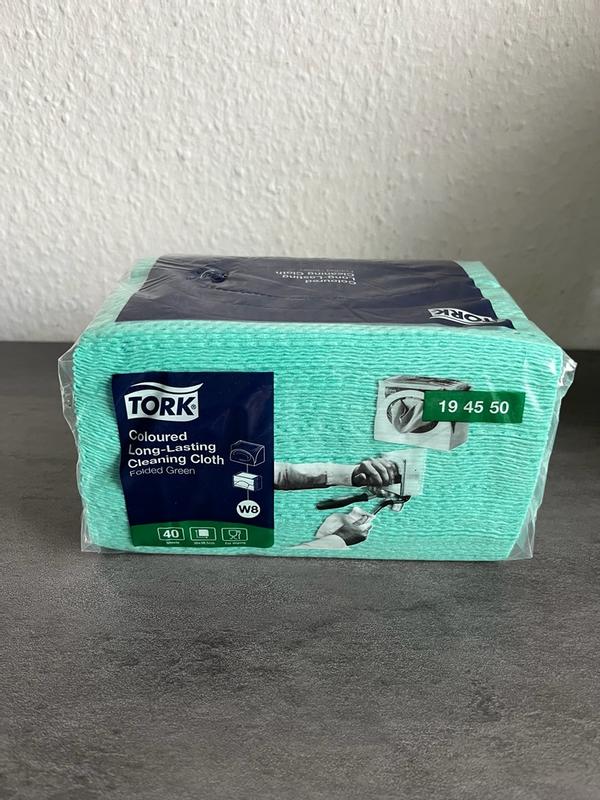 Chiffons De Nettoyage Tork Longue Durée Couleur Bleu – Pack 320, Résistants, Absorbants, Multi-Usages, Certifiés Contact Alimentaire