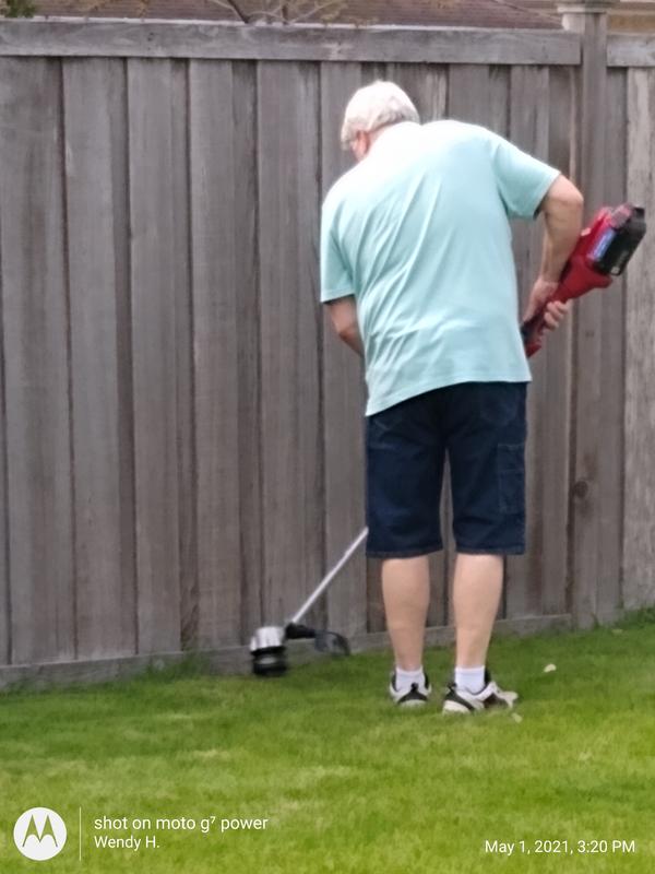 My Husband with his new toy!