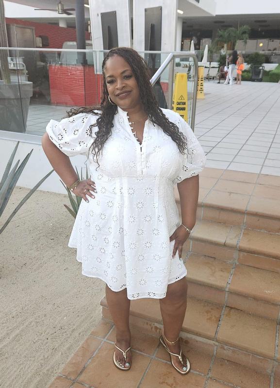 大洋工芸製のトルソー90MRS DRES Plus Size - Belle Isle Eyelet Mini Dress - Torrid