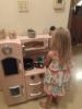 Busy little girl cooking!