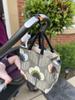 Stroller hook in use