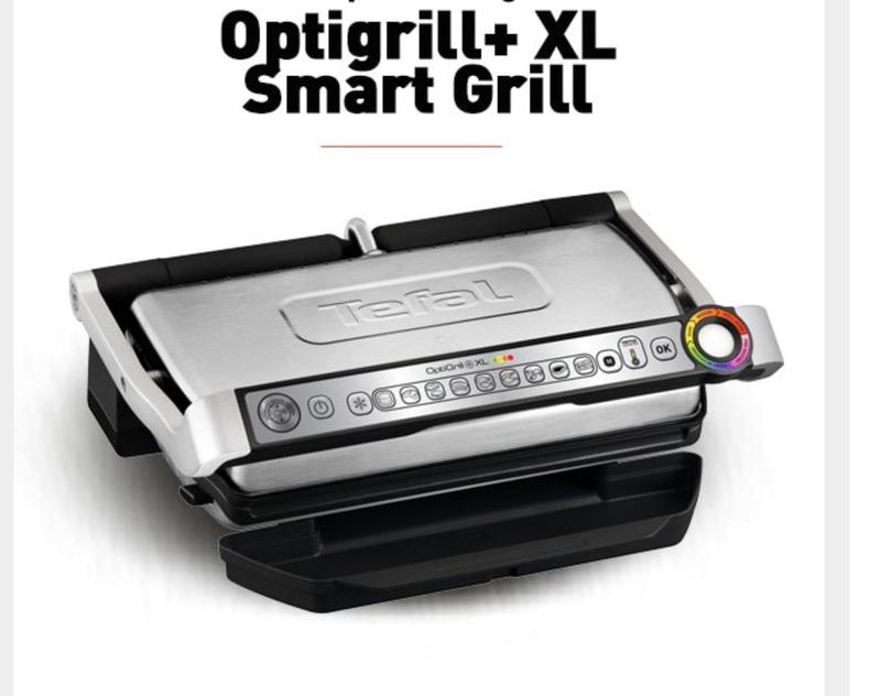 Tefal OptiGrill Plus XL Smart Grill Stainless Steel GC722