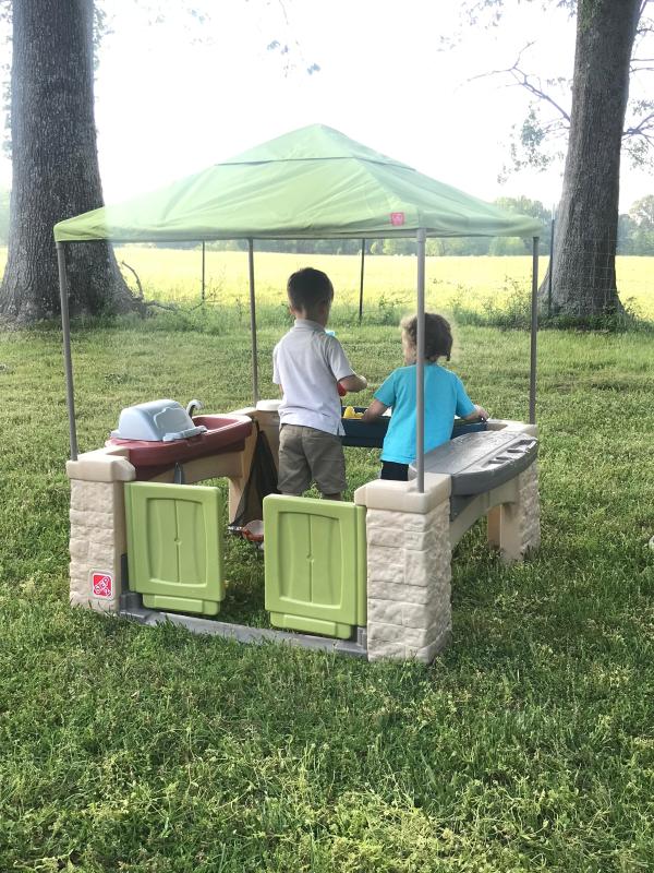 Grill Step2 All Around Playtime Patio With Canopy Amazon Toddler