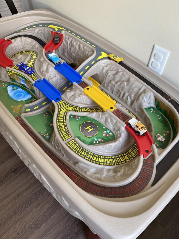 Step2 deluxe canyon road train & track table with train set online