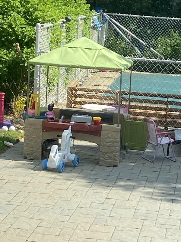 Grill All Around Playtime Patio With Canopy Playground Sets For