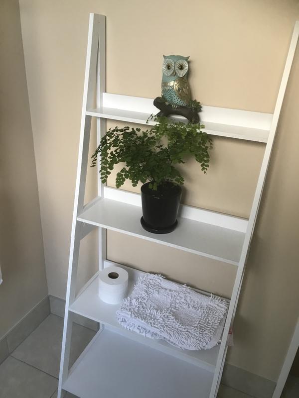 4 tier ladder shelf white deals kmart