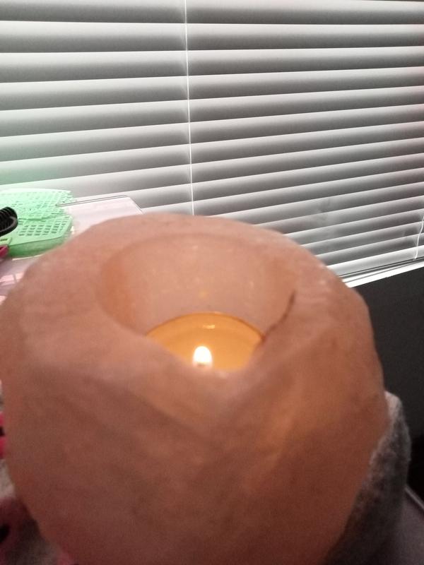Living Co Himalayan Pink Salt Tealight Candle Holder The Warehouse